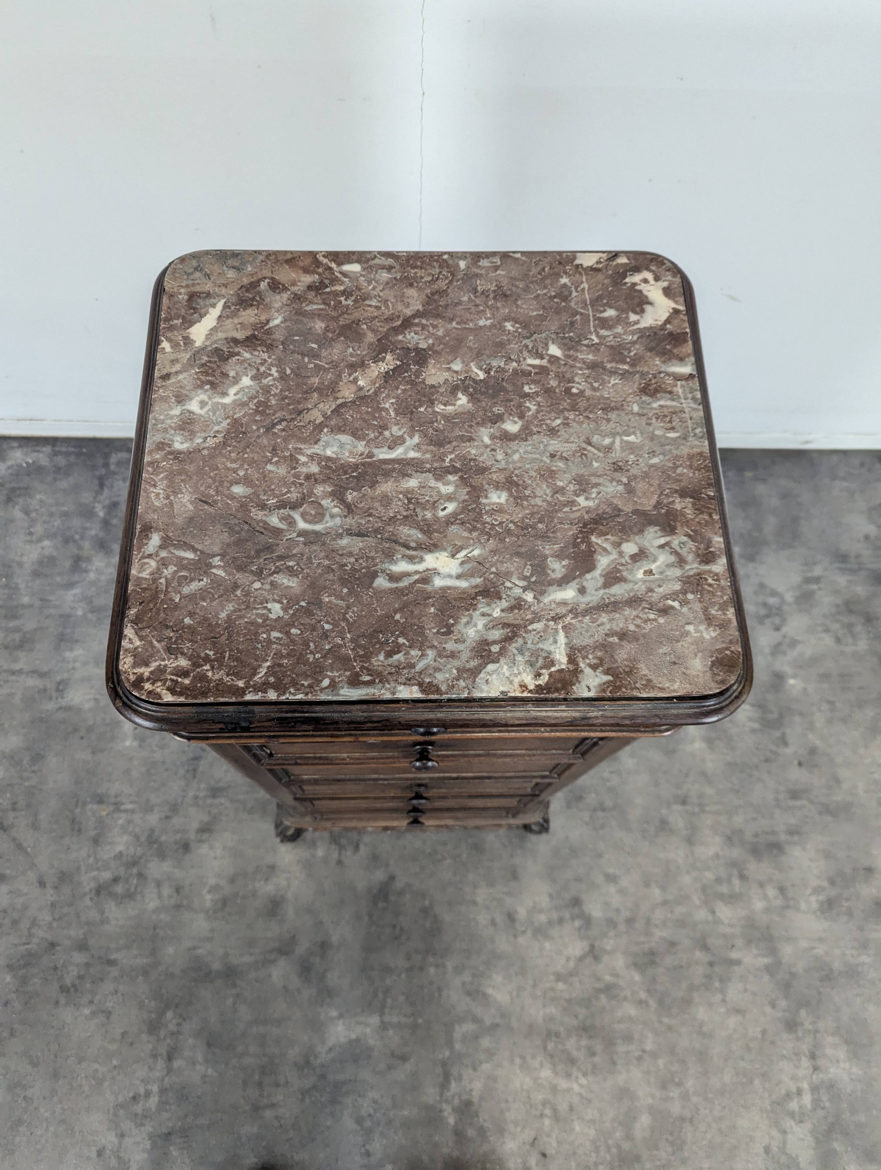 Rosewood bedside table from the Napoleonic III era.