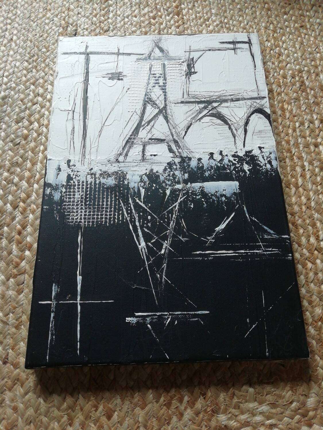 Acrylic painting on frame