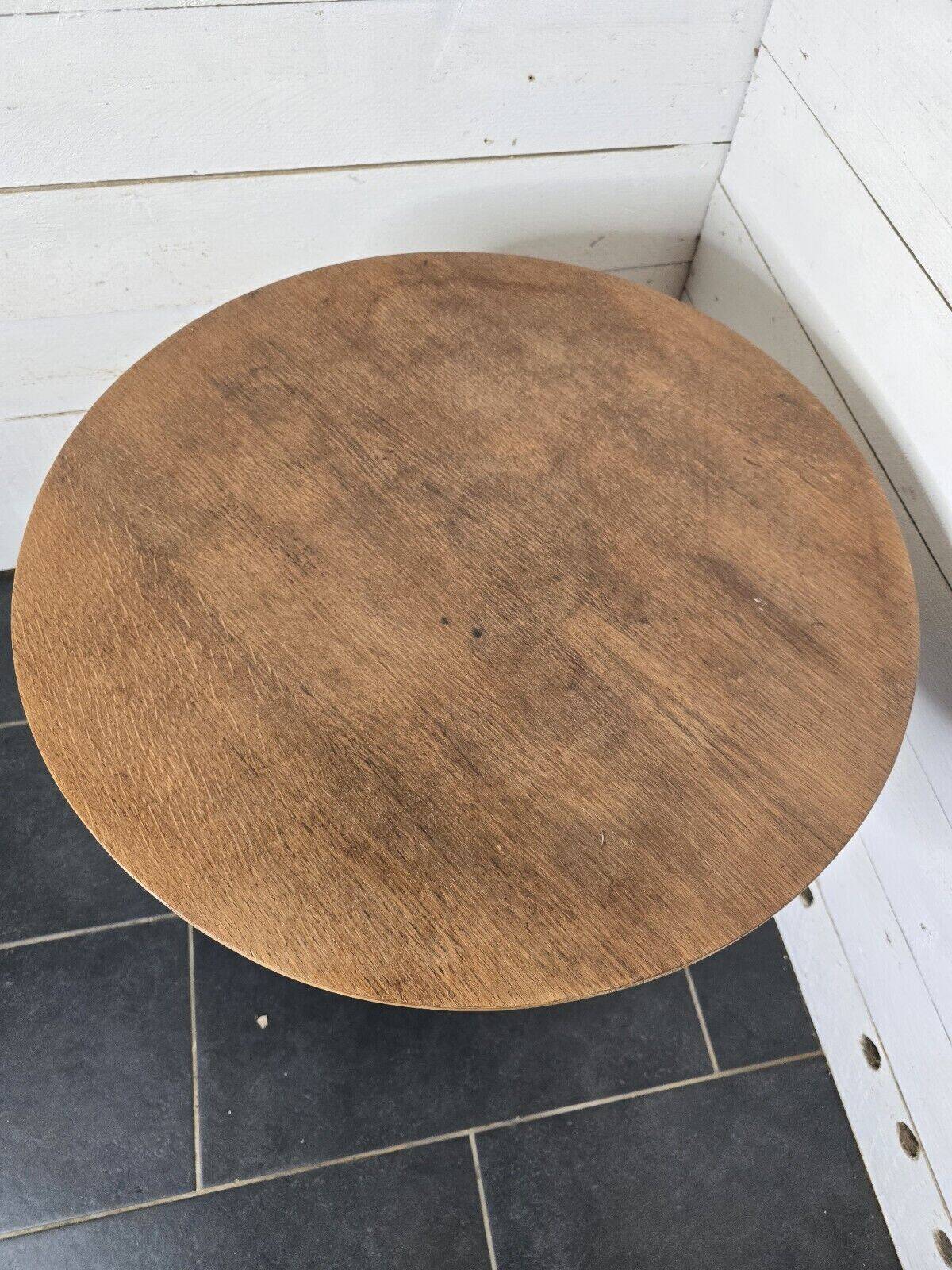 vintage marquetry pedestal table