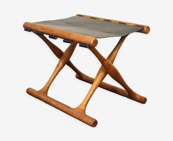 Tabouret scandinave de Poul Hundevad, Danemark 1950's