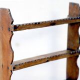 Burmese teak wall shelf