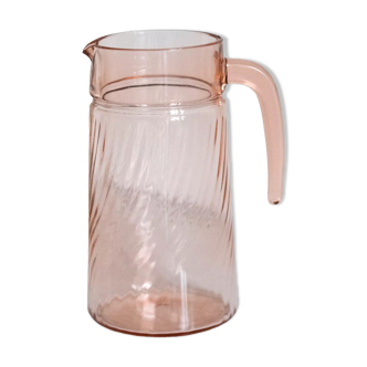 Pink glass pitcher Rosaline by Luminarc