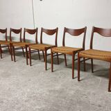 Set of 6 Mid-Century Danish Teak Chairs