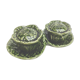 Salt and pepper shaker green ceramic cabbage