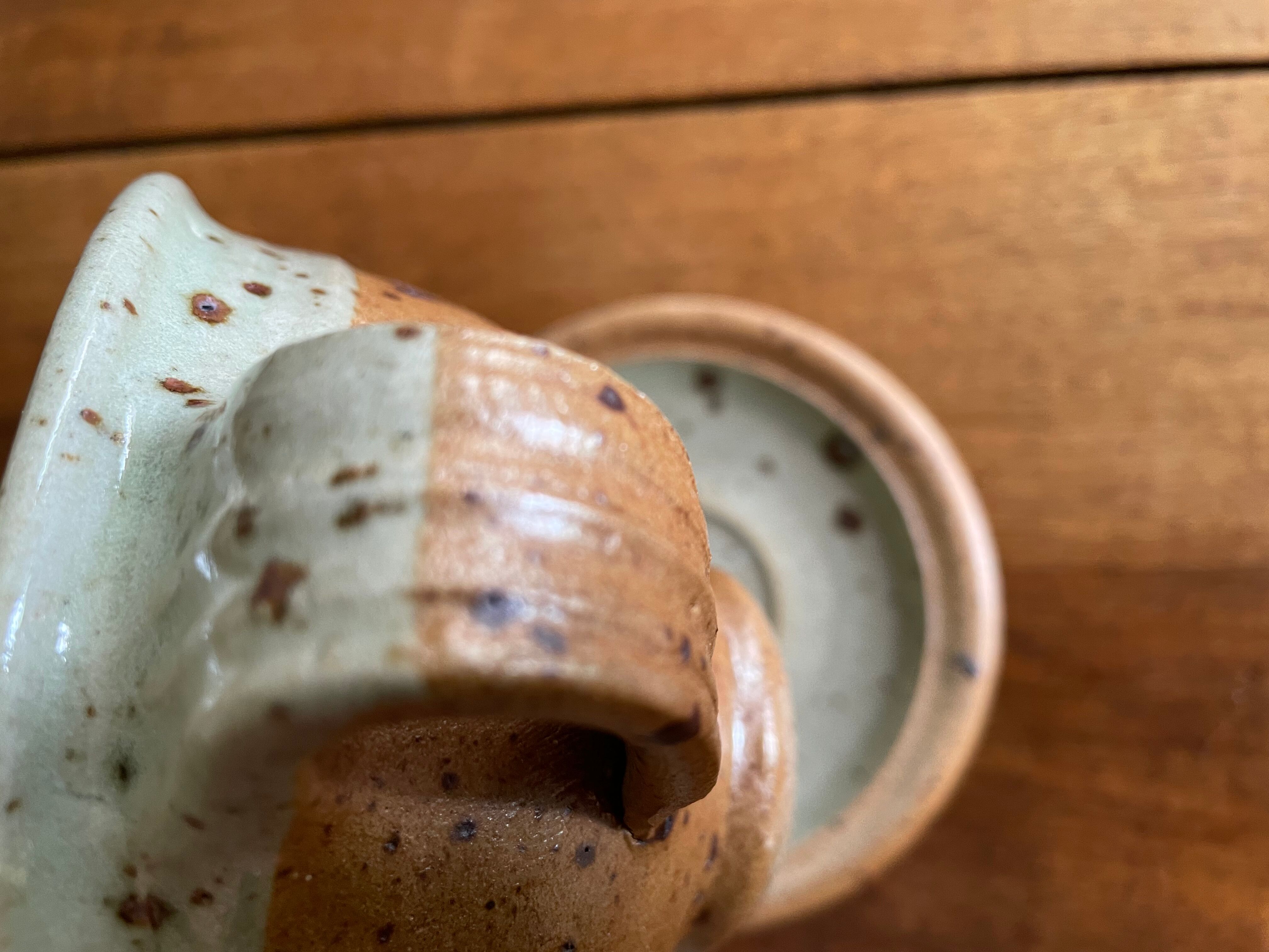 Pyrite sandstone cups by Pierre Digan La Borne
