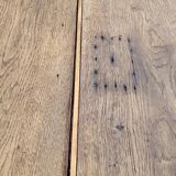 Rustic farmhouse table in solid oak Louis Philippe style -1m84