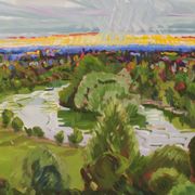 Richmond Terrace Sunset, En Plein Air