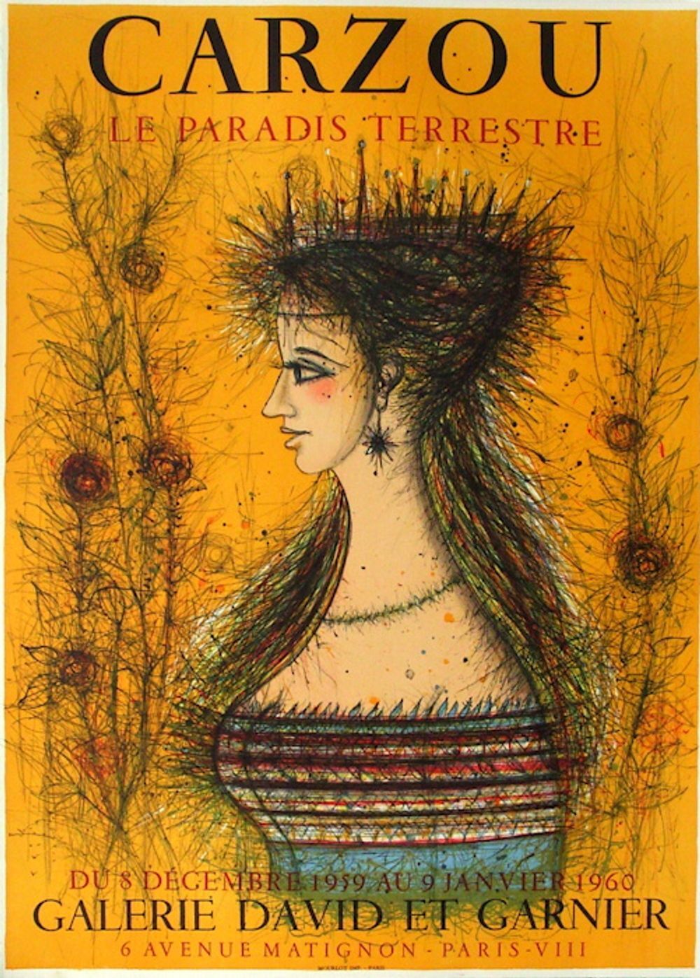 Poster Carzou , the earthly paradise