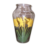 Vase motif jonquille