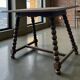 Vintage wooden bobbin side table / coffee table / end table