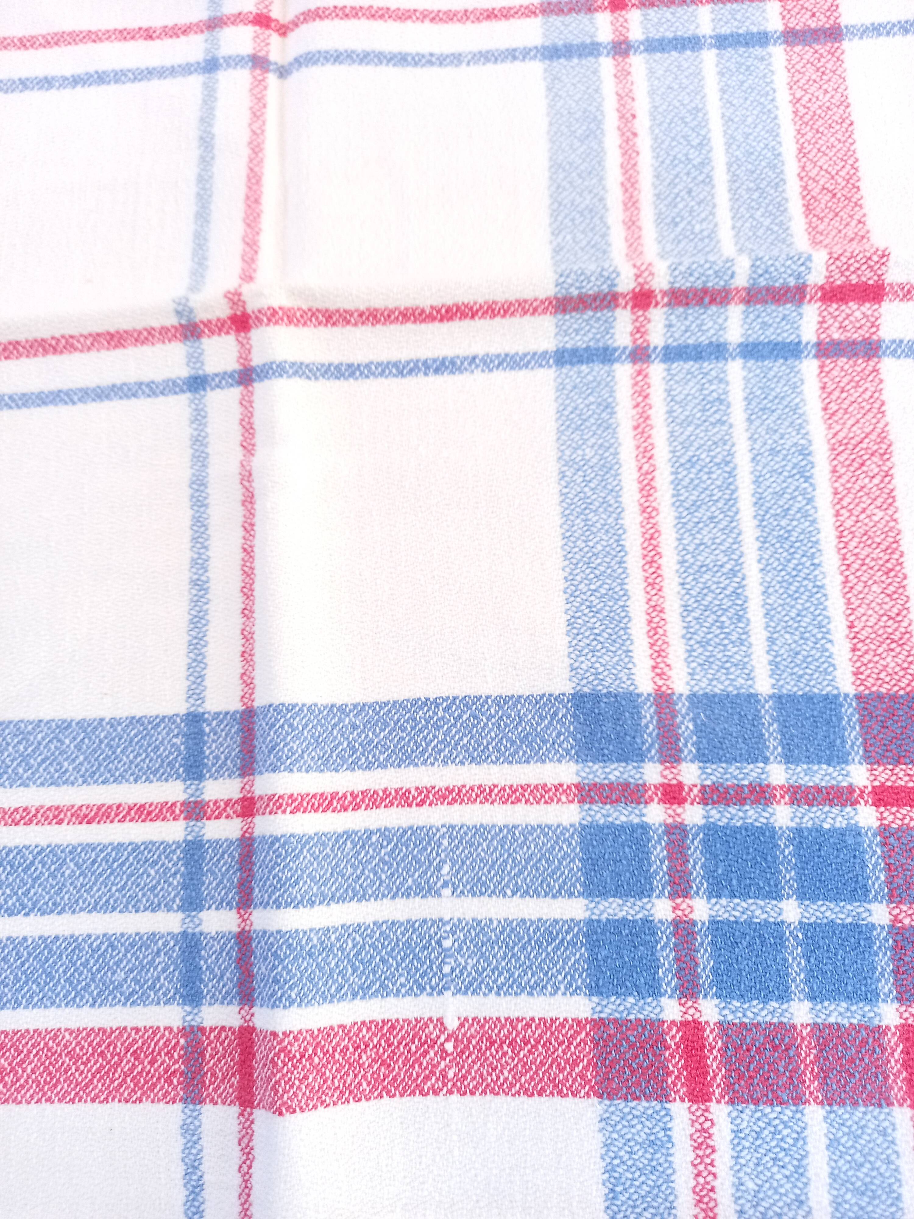 Nappe campagne chic et ses 6 serviettes monogrammées vg