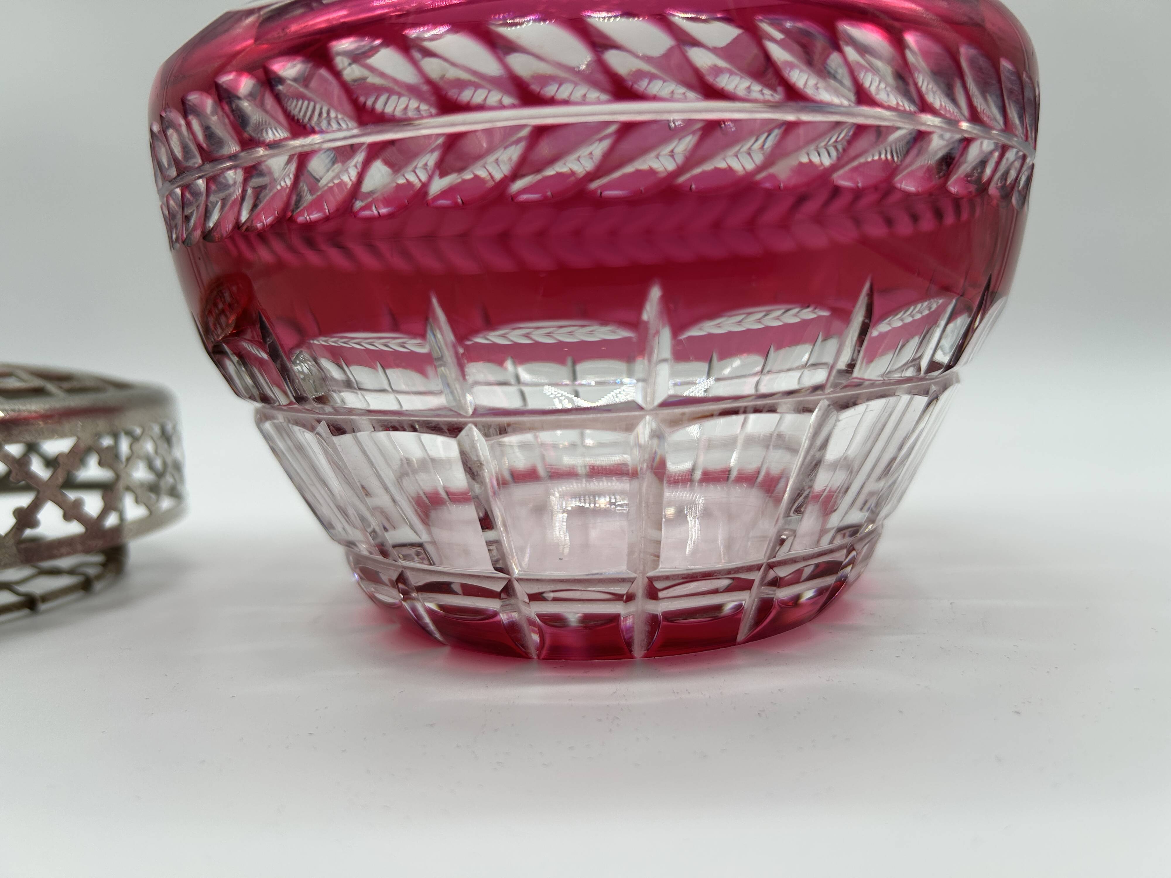 Crystal flower holder from the VSL Art Deco period.