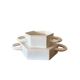 Sergio Asti, white ceramic centerpiece, Gabbianelli Italy ca. 1970