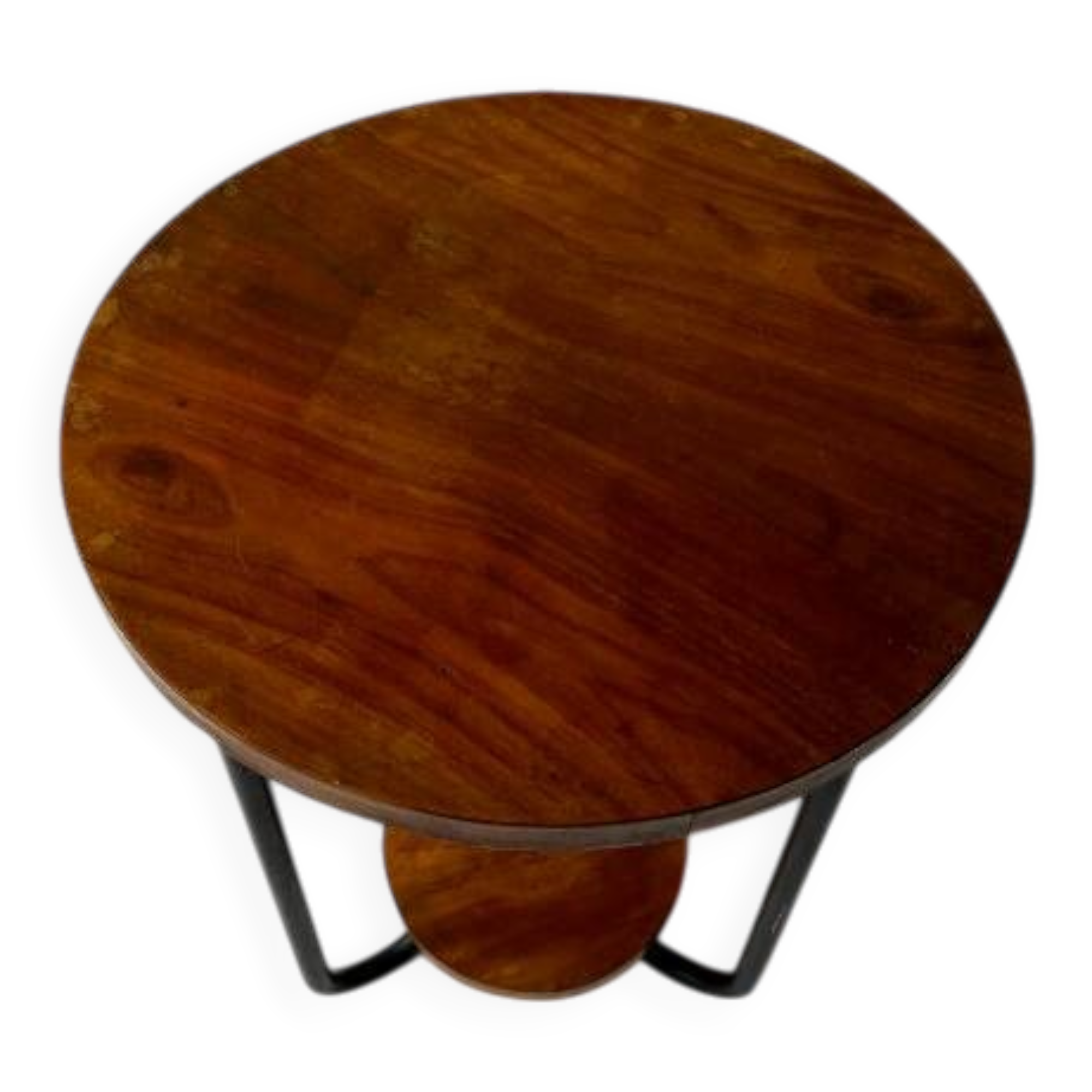 Wooden metal tubular stool