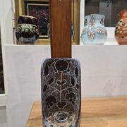 Glazed ceramic candlestick by Bernard Buffat