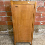 Antique louis xv style weekly chest wood 7 drawers & vintage metal handles