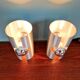 Pair of Space Age wall sconces in brushed aluminium, 1970.