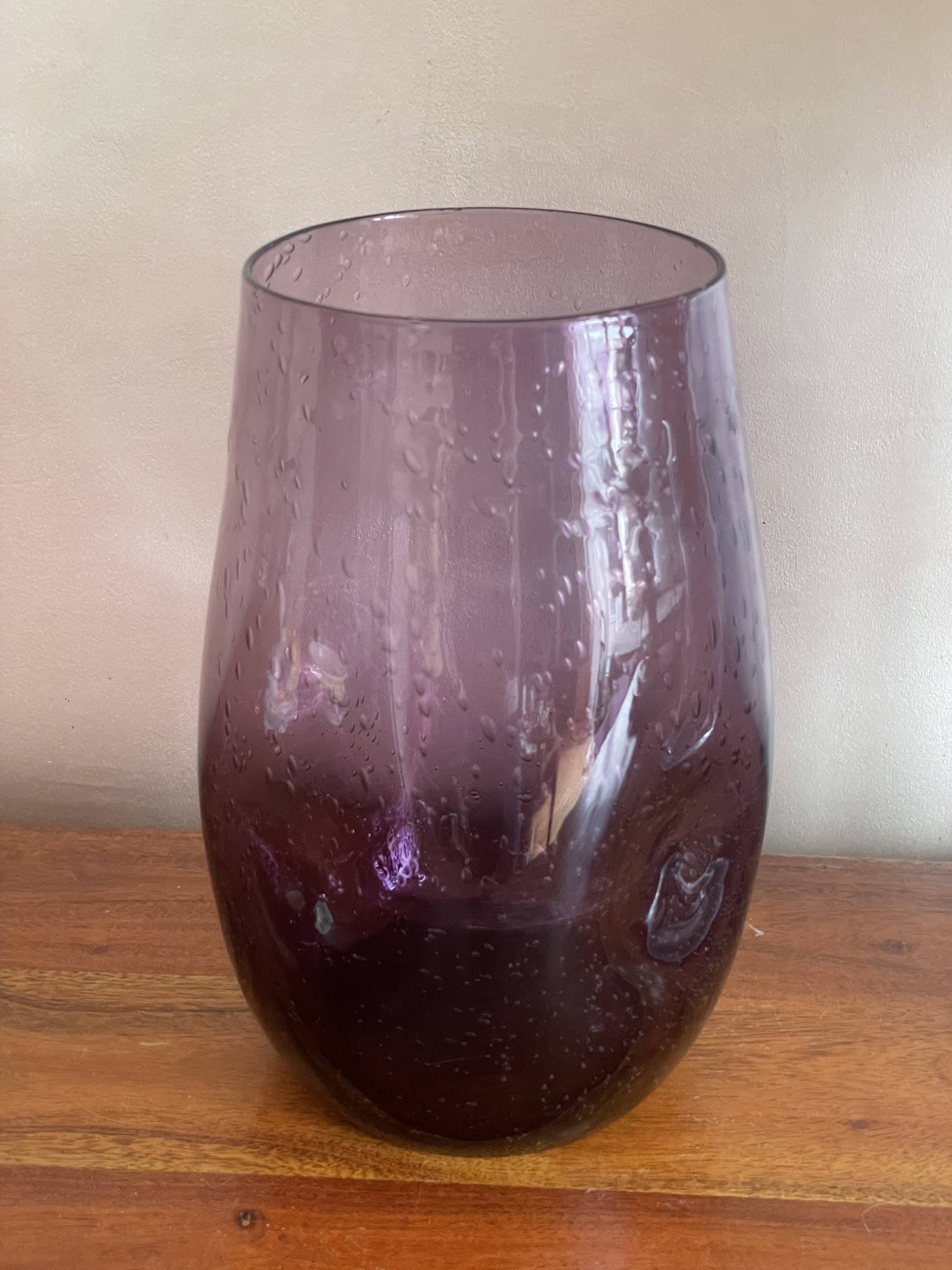 Large Biot glass vase