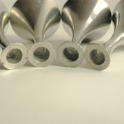 Set of 4 Art Deco candle holders by Just Andersen from the 1940s - fine elegant minimalist design.