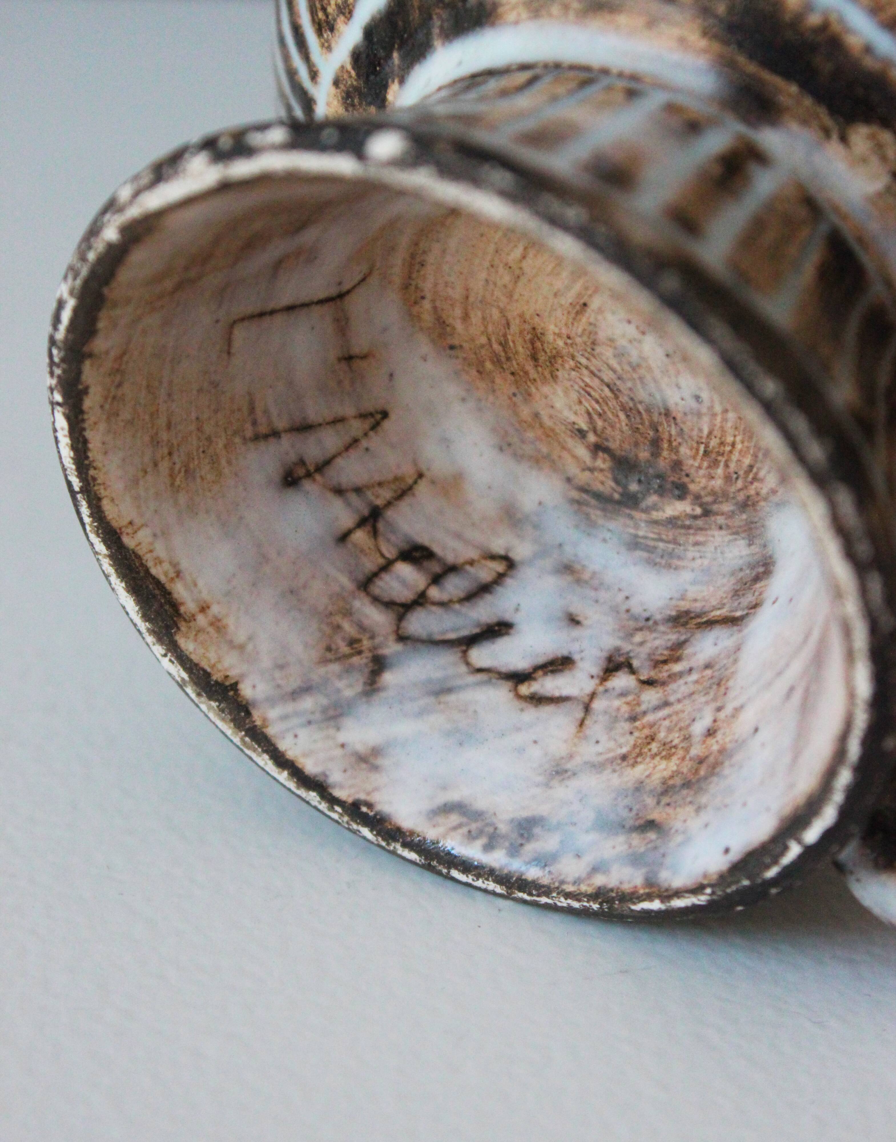 Set of 4 ceramic bowls by Jacques Pouchain for the Dieulefit Workshop.