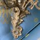 Pair of gilded bronze wall sconces