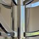 Chrome chandelier with 12 lights in the style of Gaetano Sciolari – 1970s