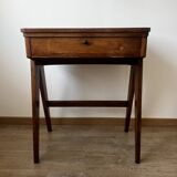 Ancien meuble de couture en bois vintage