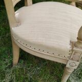 Pair of vintage antique Directoire style armchairs
