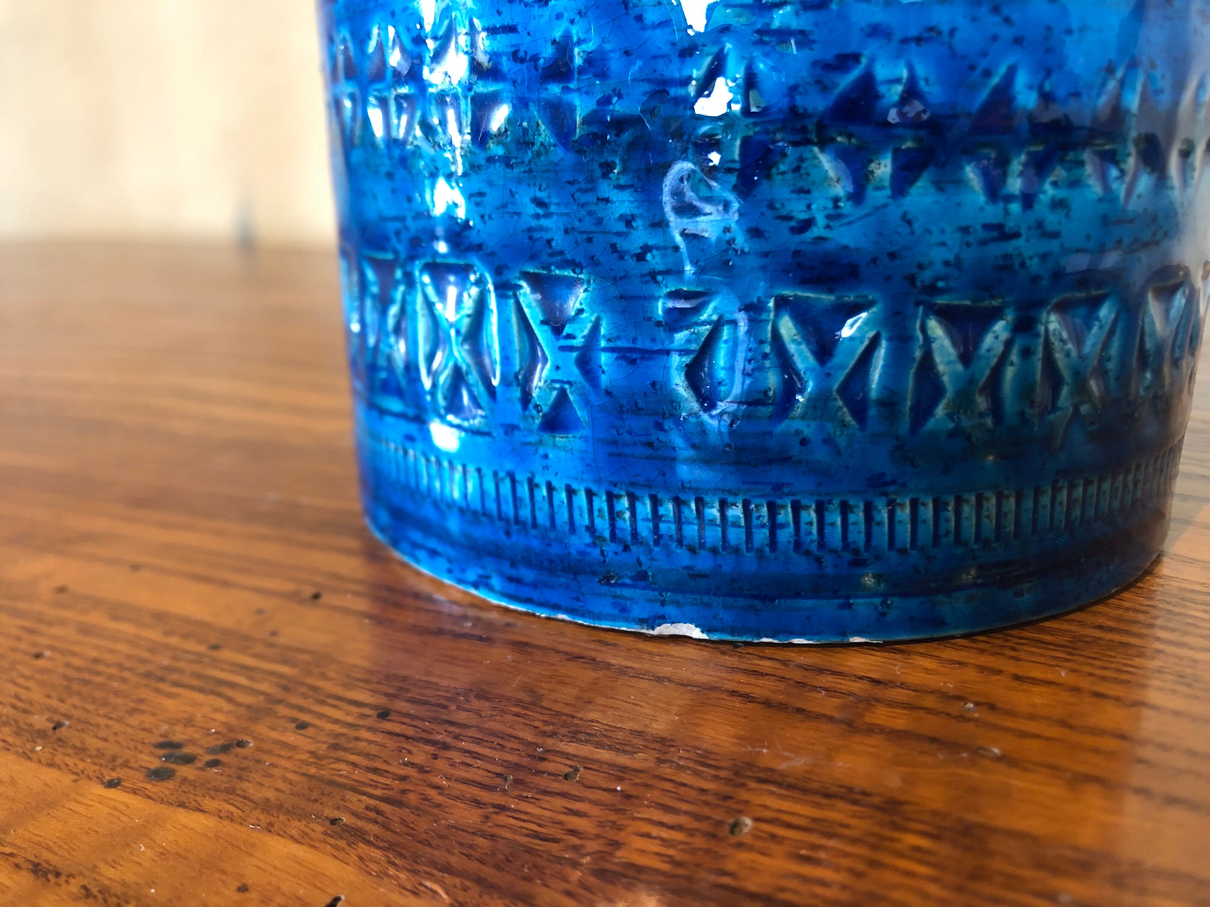 Rimini Blue vase by Aldo Londi for Bitossi