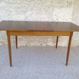 Table extendable scandinavian design teak growing butterfly