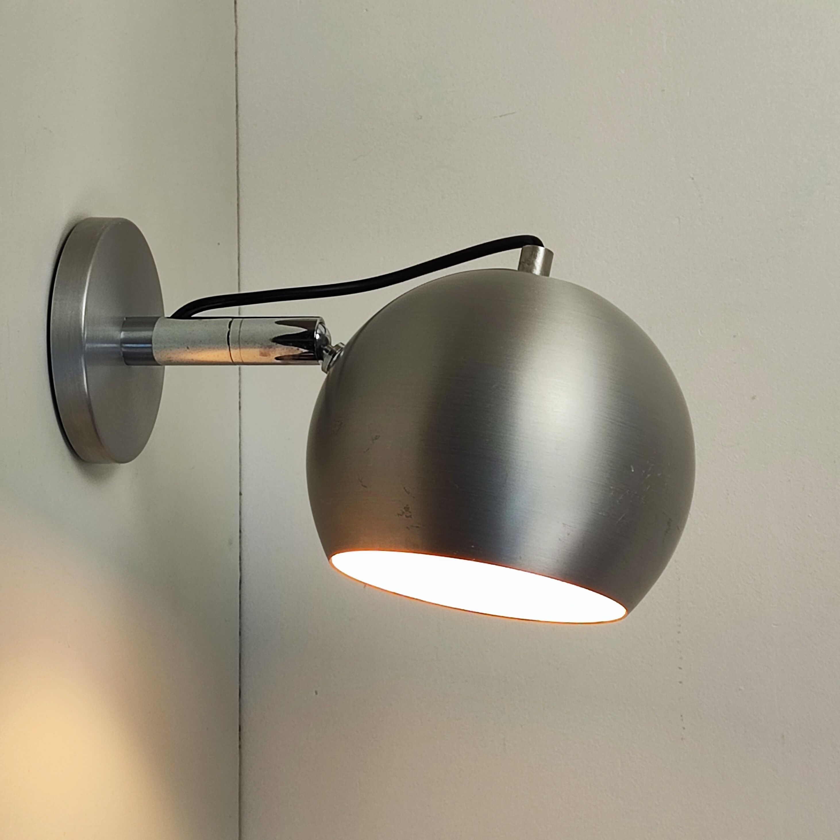 Aluminum wall lamps 70s