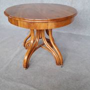 Extending table with vintage bentwood base from the end of the 19th century