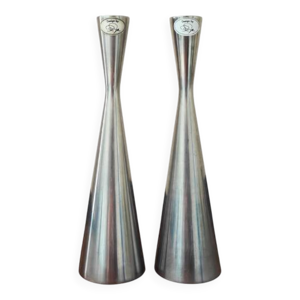 Paire de bougeoirs vintage