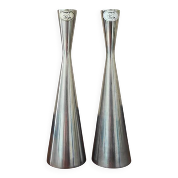 Vintage Ikea candle holders pair by Ria Falk 'Snygg'