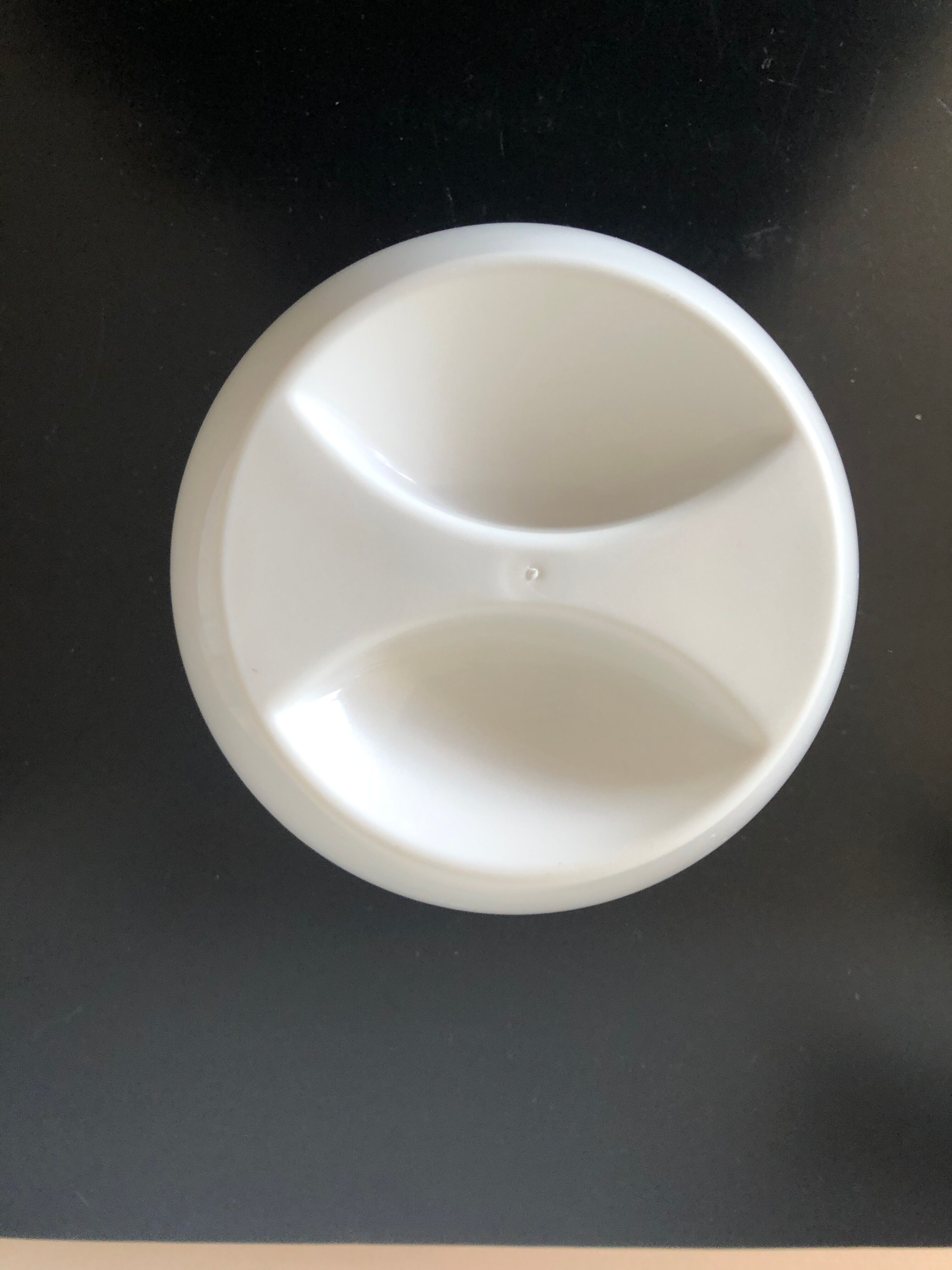 White and orange ice cube tray 1970s