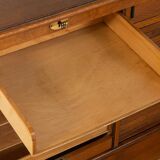 Unique Art Deco roll-top cabinet from the 1930s