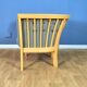 Mid century modern retro danish grey 'Maria' beech lounge armchair by Stouby