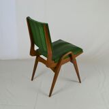 Pair of beech chairs from Maurice Pré