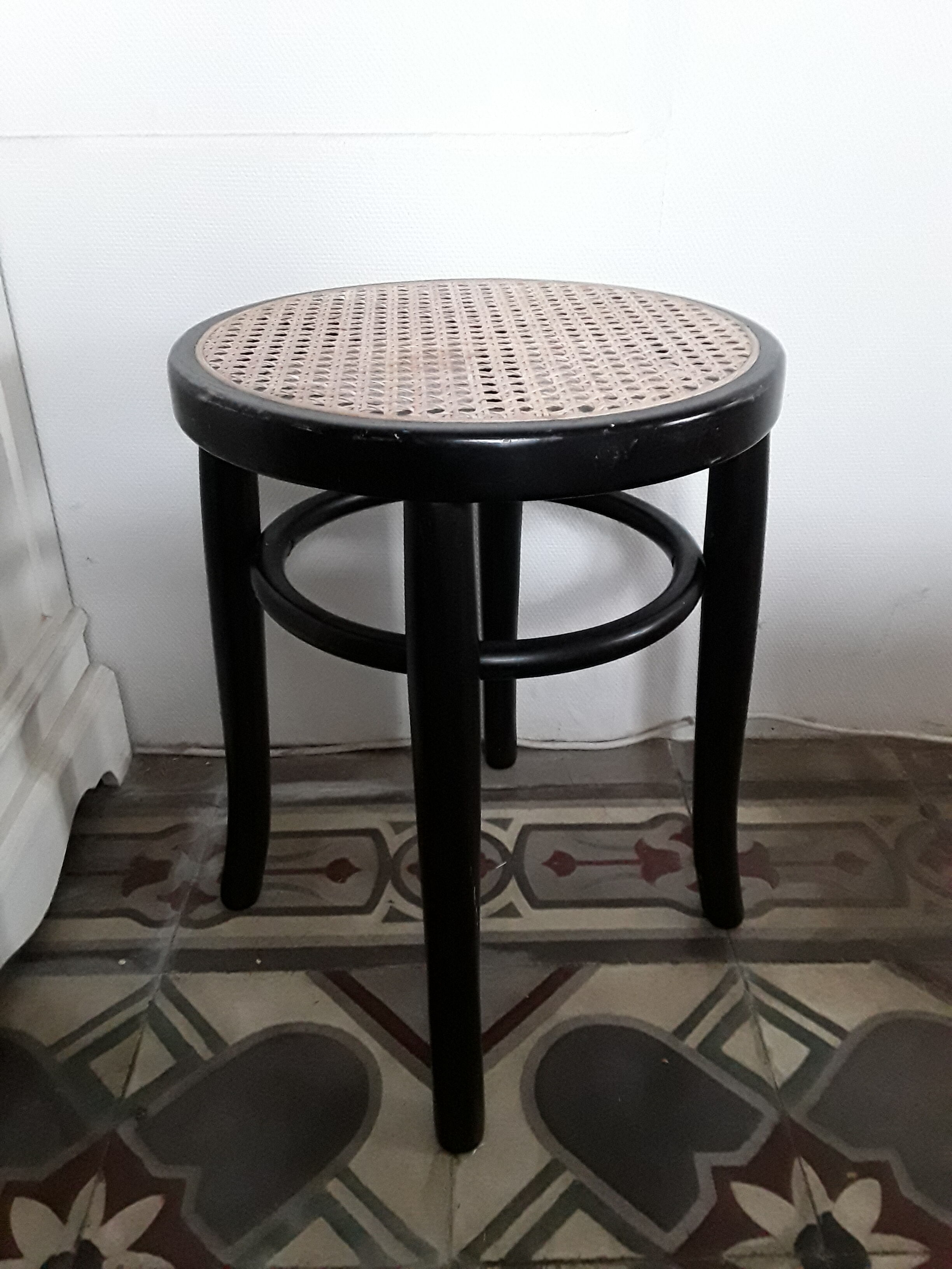 Vintage cane stool