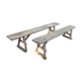 Pair of antique benches