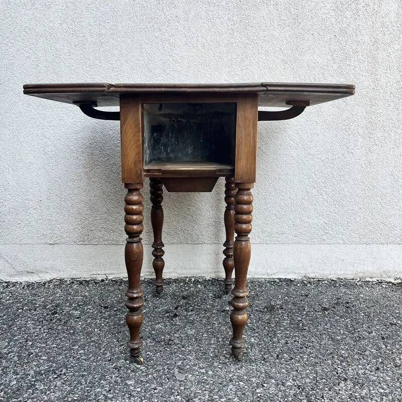 Table d'appoint, de toilette ancienne en bois