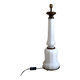 Pied de lampe en opaline et laiton 1900