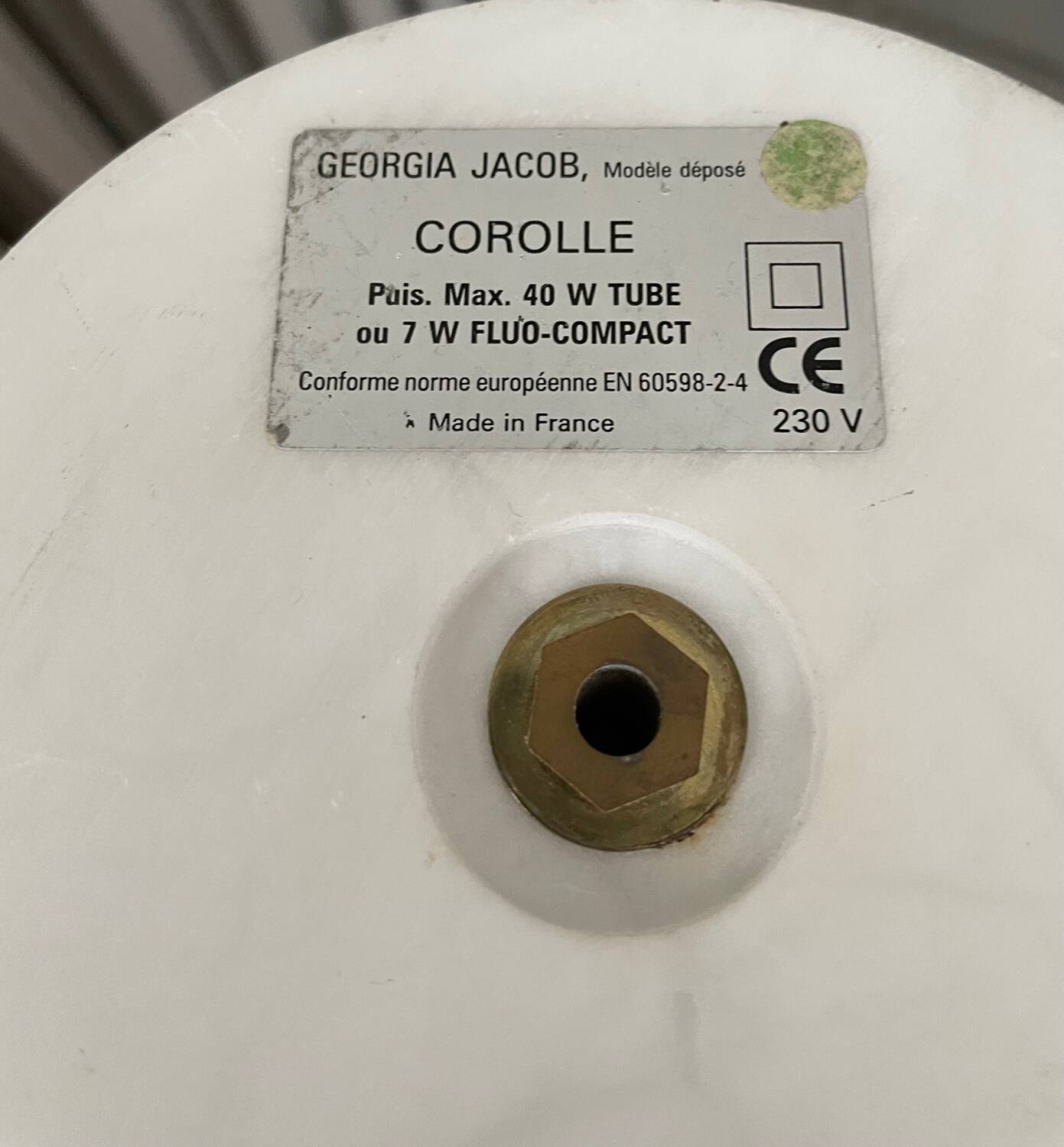 Vintage Georgia Jacob Corolla Lamp