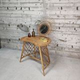 Vintage rattan dressing table