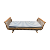 Vintage rattan bed 1970