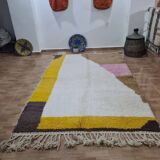 Handmade wool Berber rug 252x155 cm