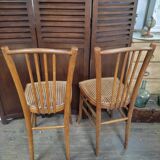 Chair Wood bistro bars Cannage