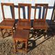 3 chaises lorraine + banc