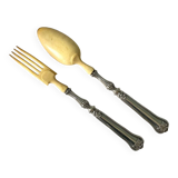 19th century salad servers