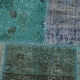 Tapis patchwork vintage vert 300x210cm